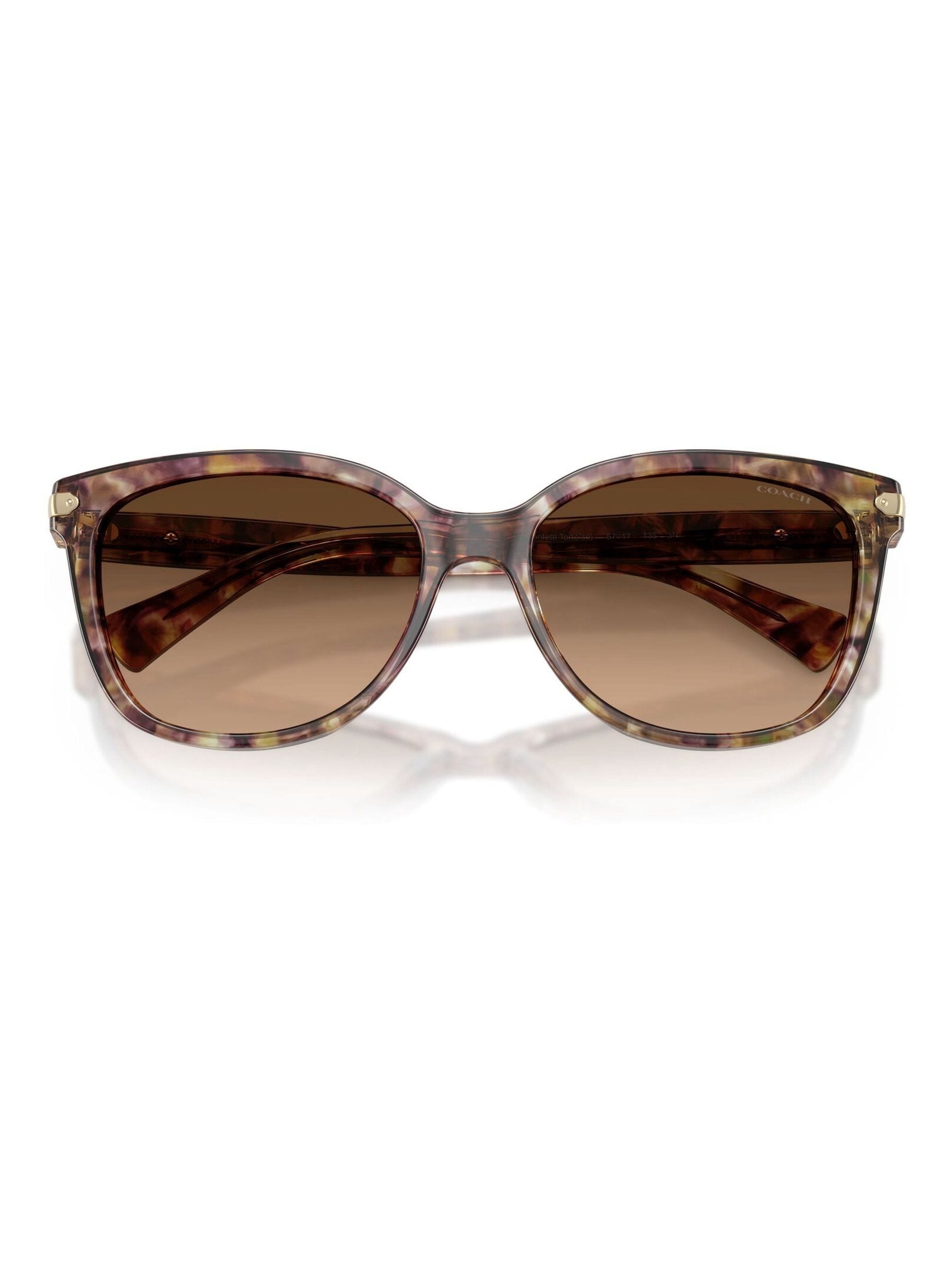 Coach cat eye sunglasses light brown tortoise frame, UK version