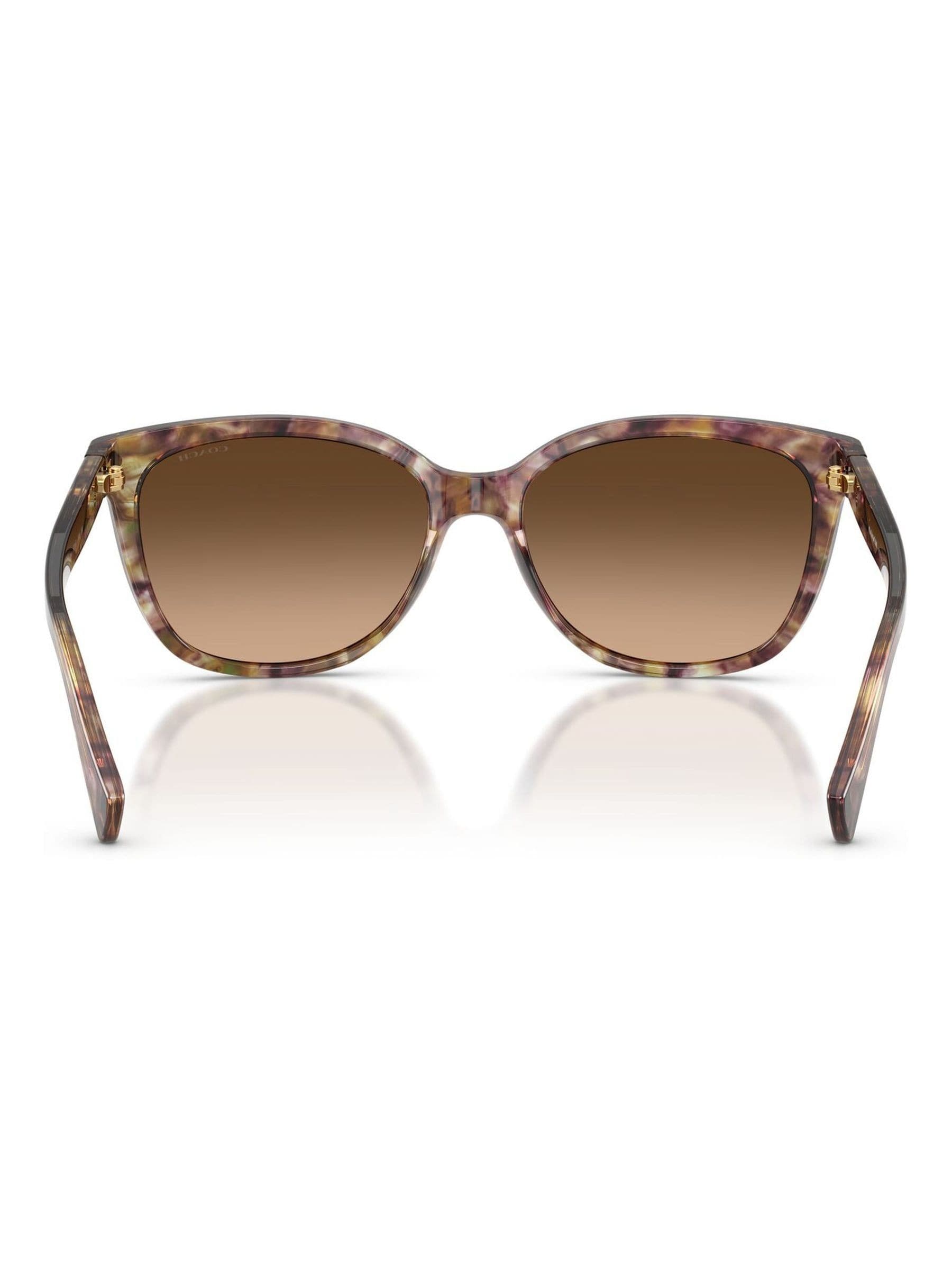 Coach cat eye sunglasses light brown tortoise frame, UK version