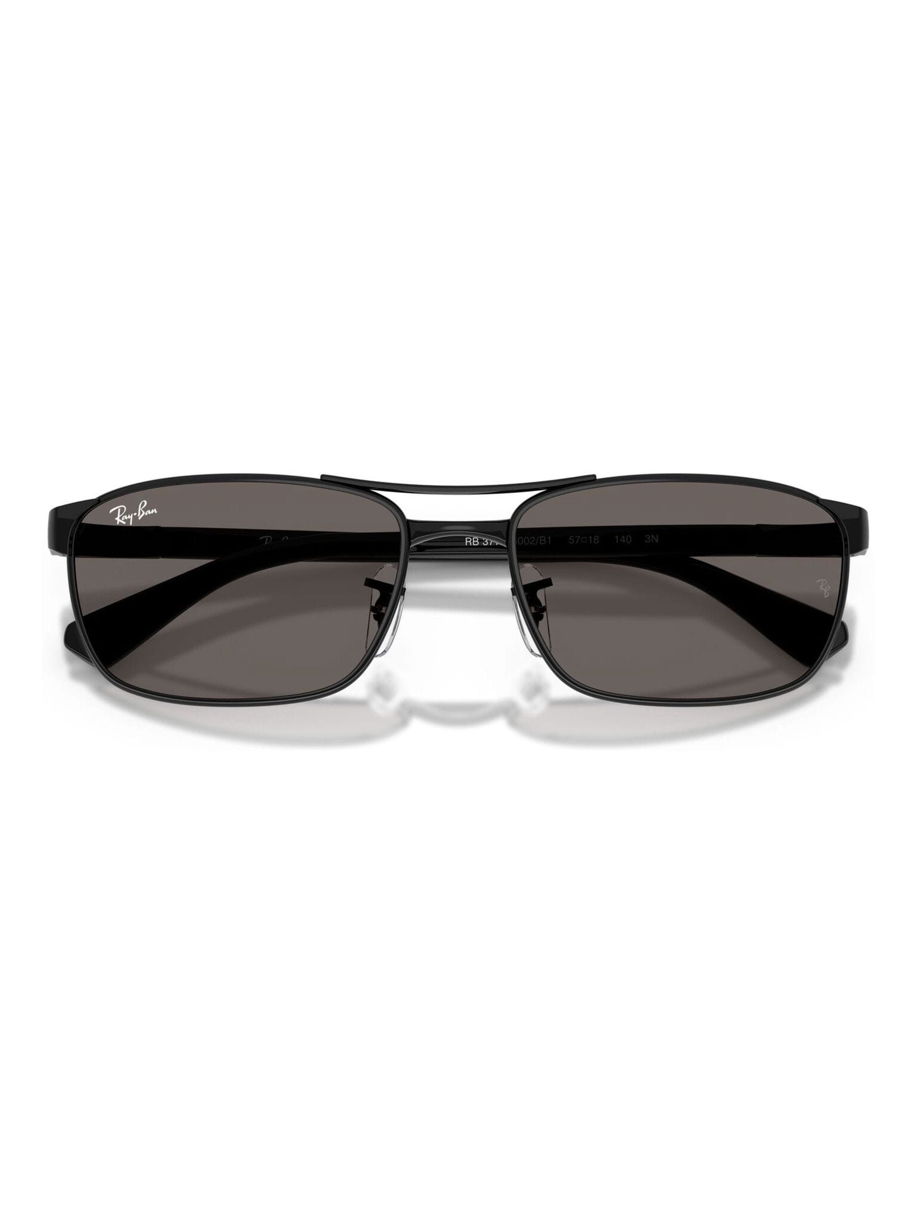 Ray-Ban RB3778 black metal sunglasses, imported from the UK