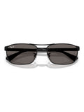 Ray-Ban RB3778 black metal sunglasses, imported from the UK