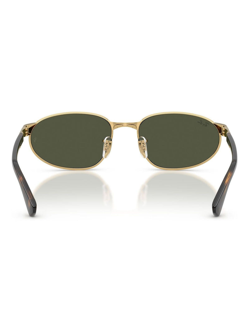Ray-Ban gold metal geometrical sunglasses (British brand)