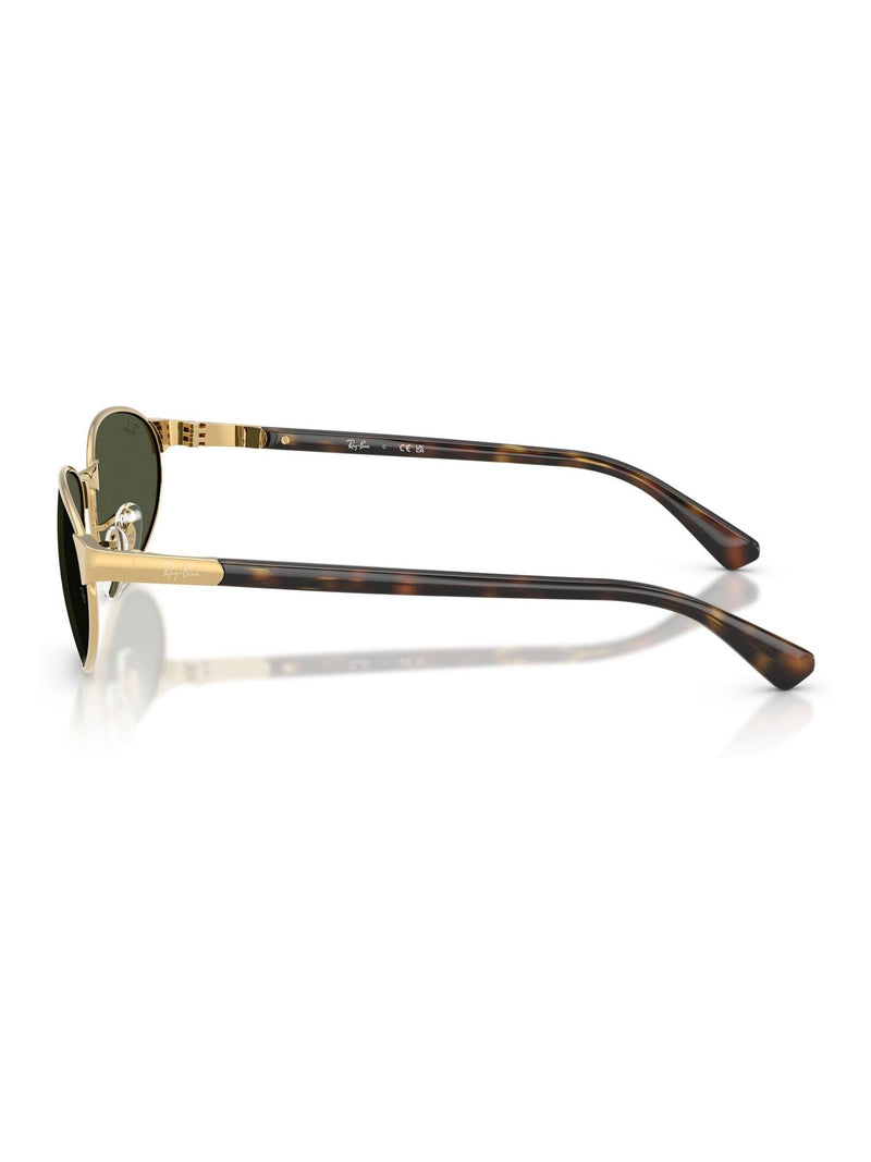 Ray-Ban gold metal geometrical sunglasses (British brand)