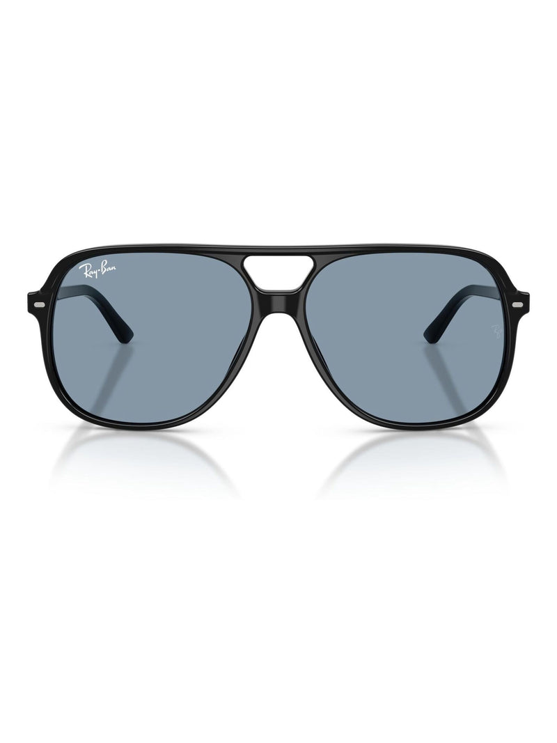 Ray-Ban Bill square sunglasses black acetate blue lenses (British brand)