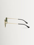 Ray-Ban RB3782 square polarized sunglasses gold metal, imported from the UK