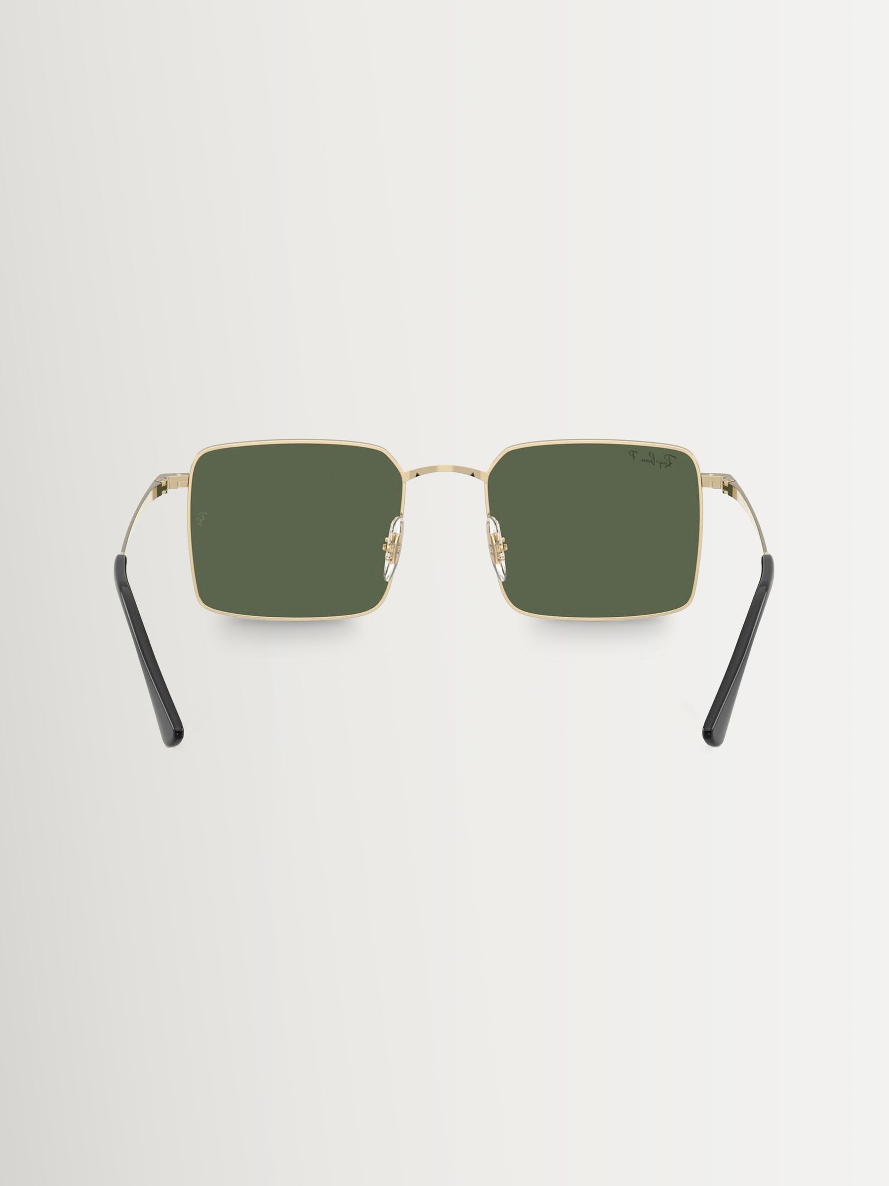 Ray-Ban RB3782 square polarized sunglasses gold metal, imported from the UK