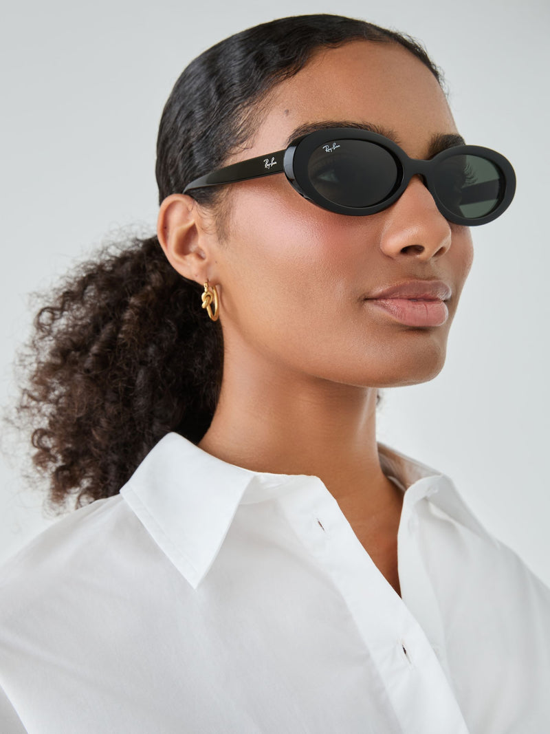 Ray-Ban black oval sunglasses RB2223, imported from the UK