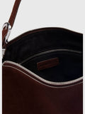 Whistles brown buckle detail suede bag, imported from the UK