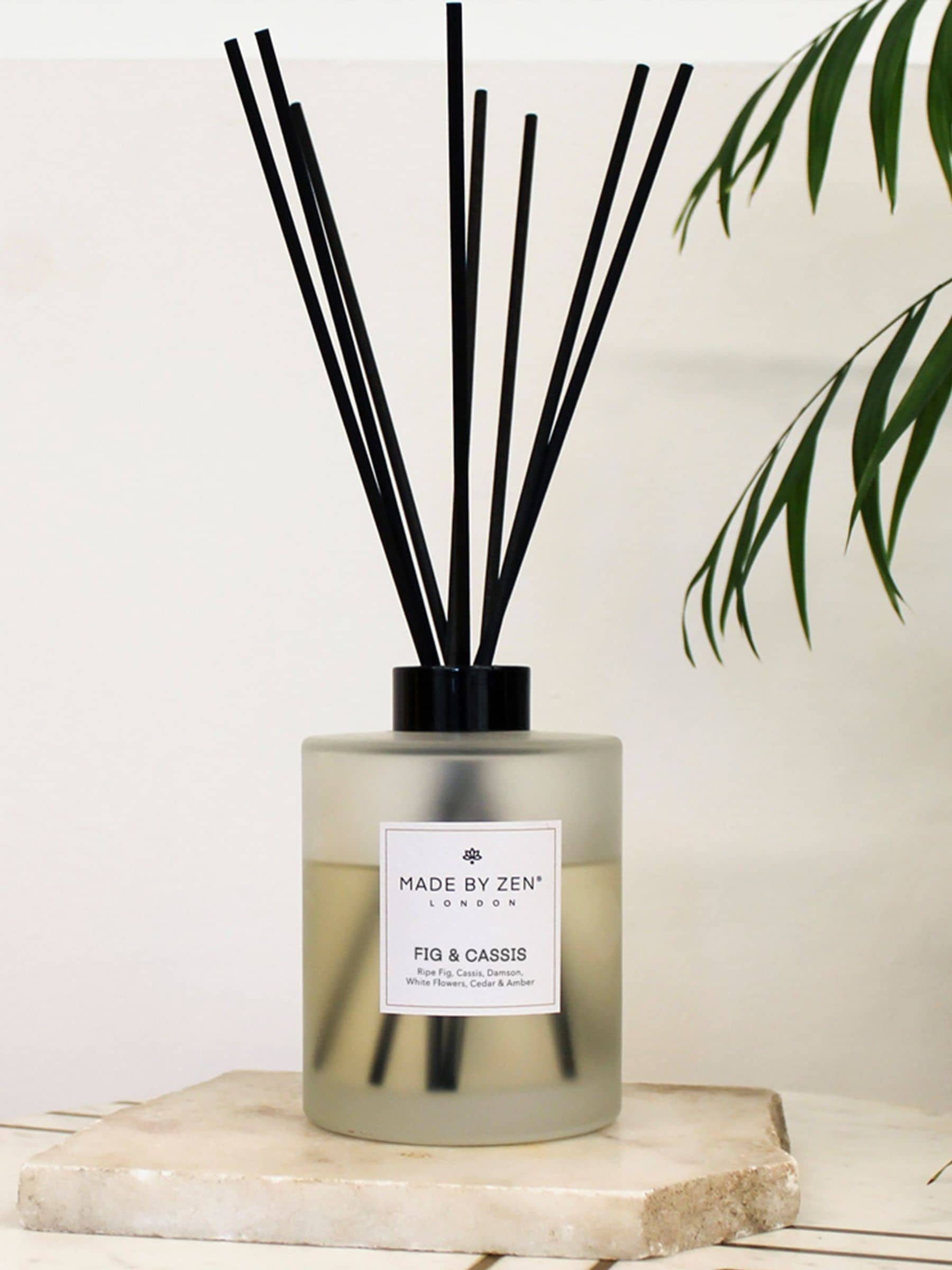 Made by Zen White Signature reed diffuser Fig & Cassis - British product
