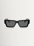 Versace VE4459 black rectangle sunglasses, UK version