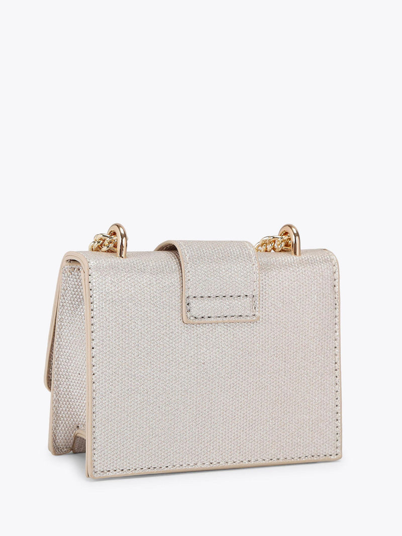 Carvela cream Jessica micro bag in champagne metallic, UK version