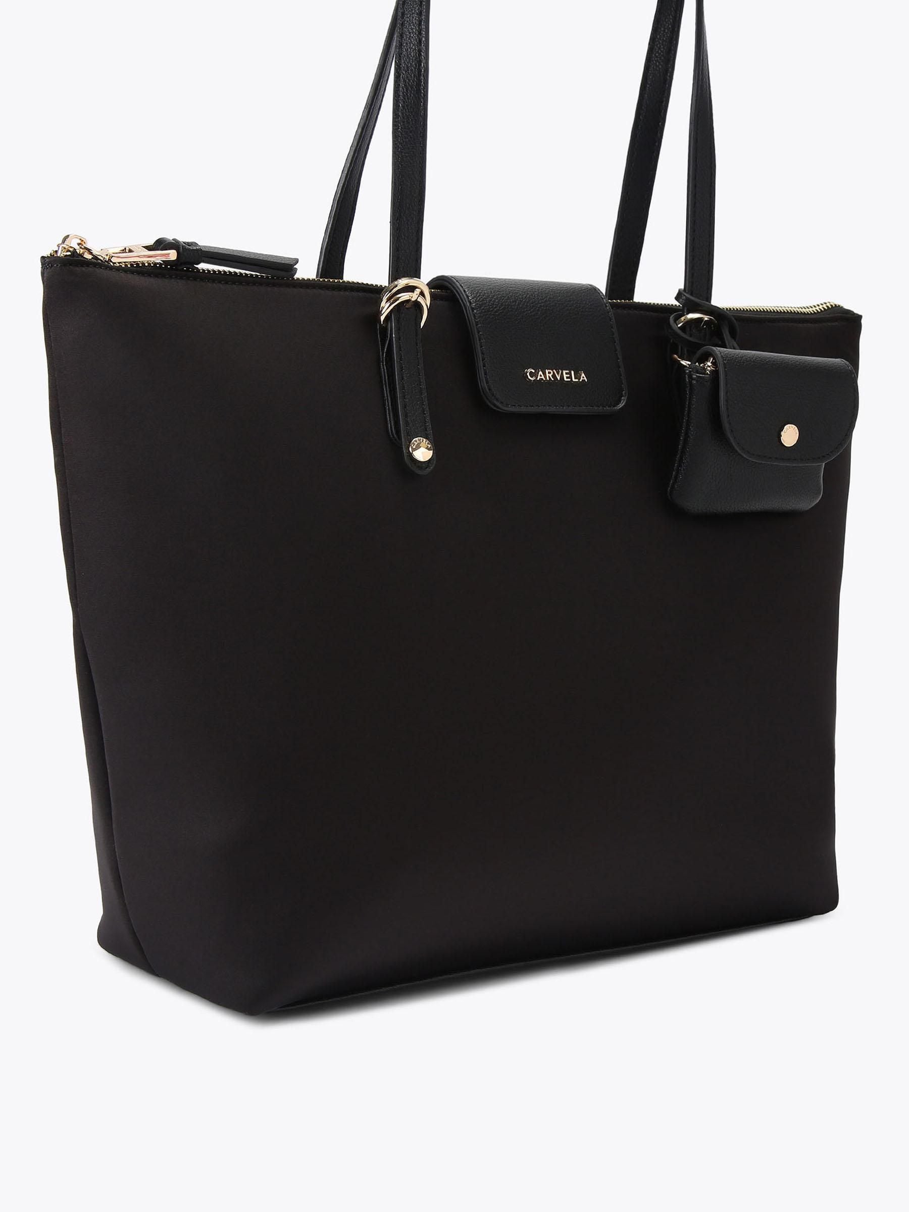 Carvela Marcela black nylon tote bag, imported from the UK