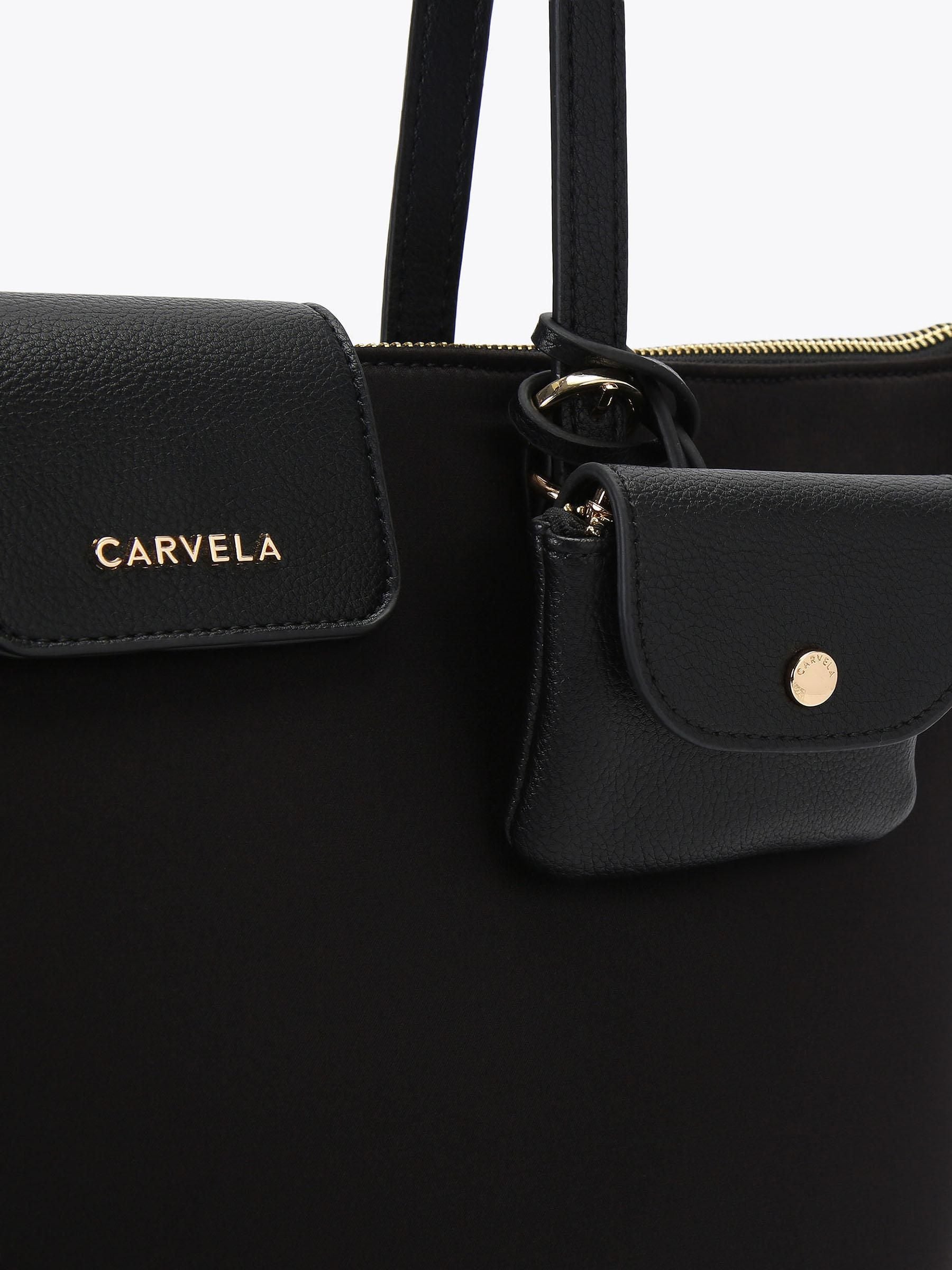 Carvela Marcela black nylon tote bag, imported from the UK