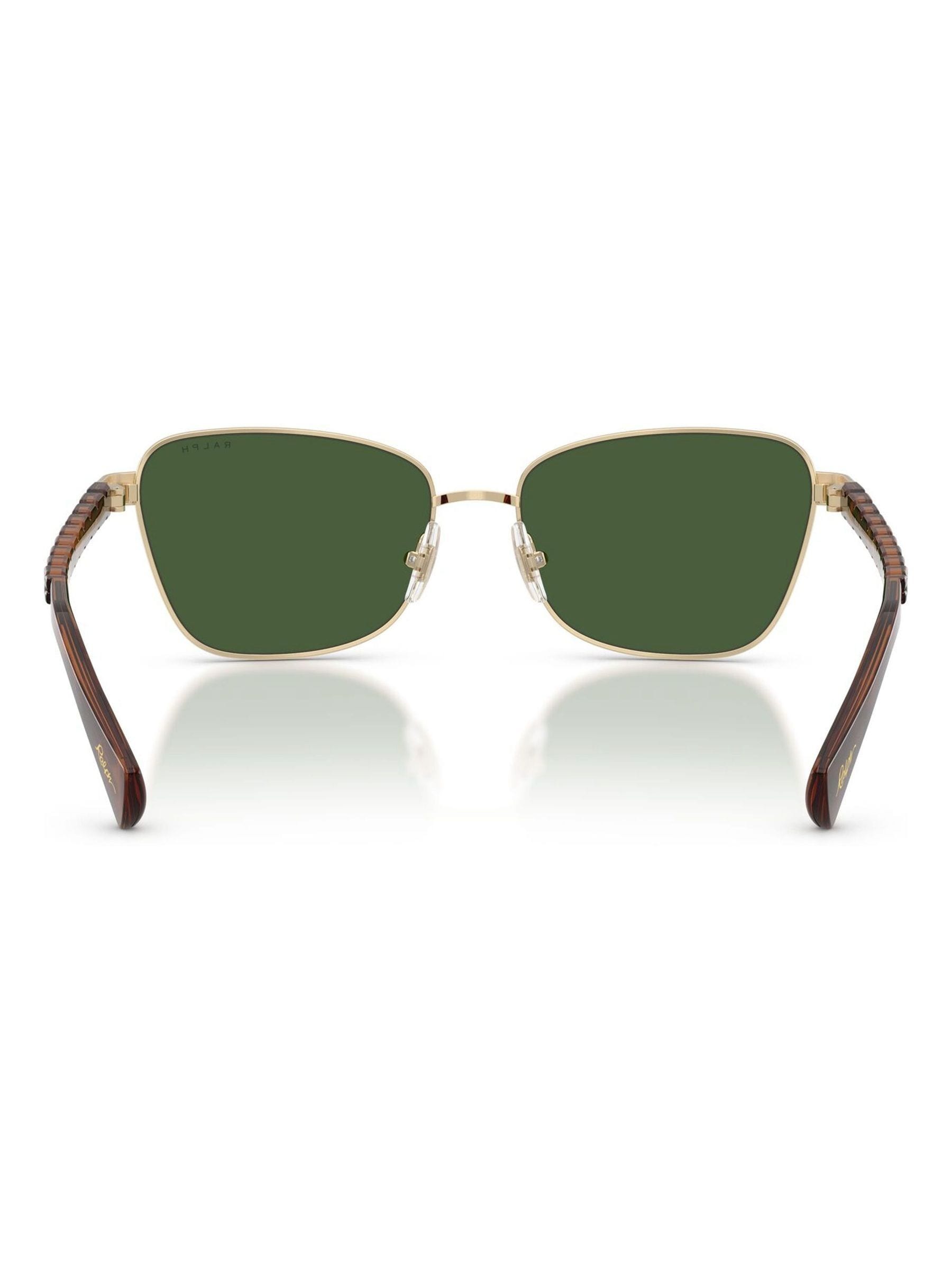 Ralph by Ralph Lauren gold irregular sunglasses (British brand)