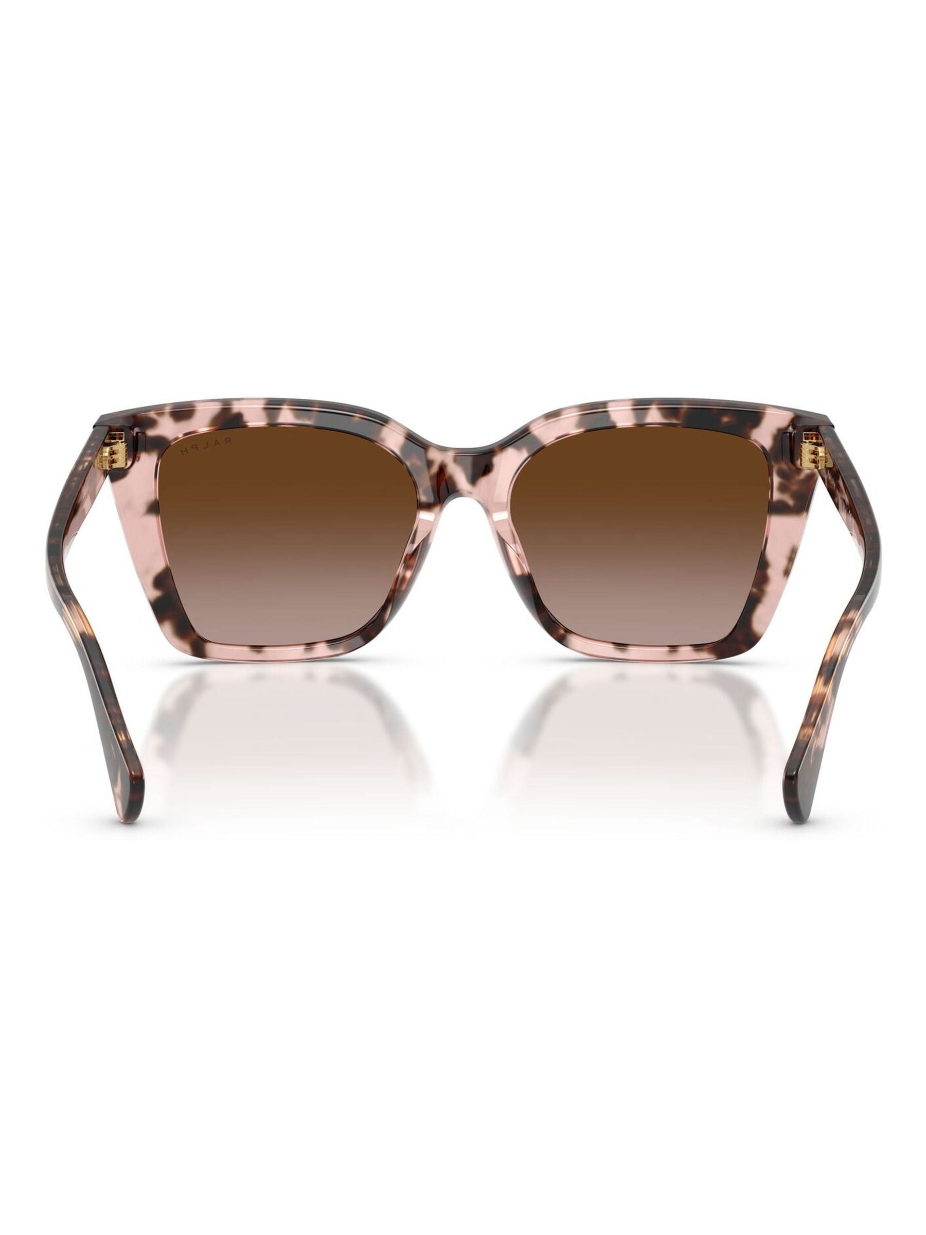 Ralph Lauren square sunglasses tortoise frame brown gradient lenses, UK version