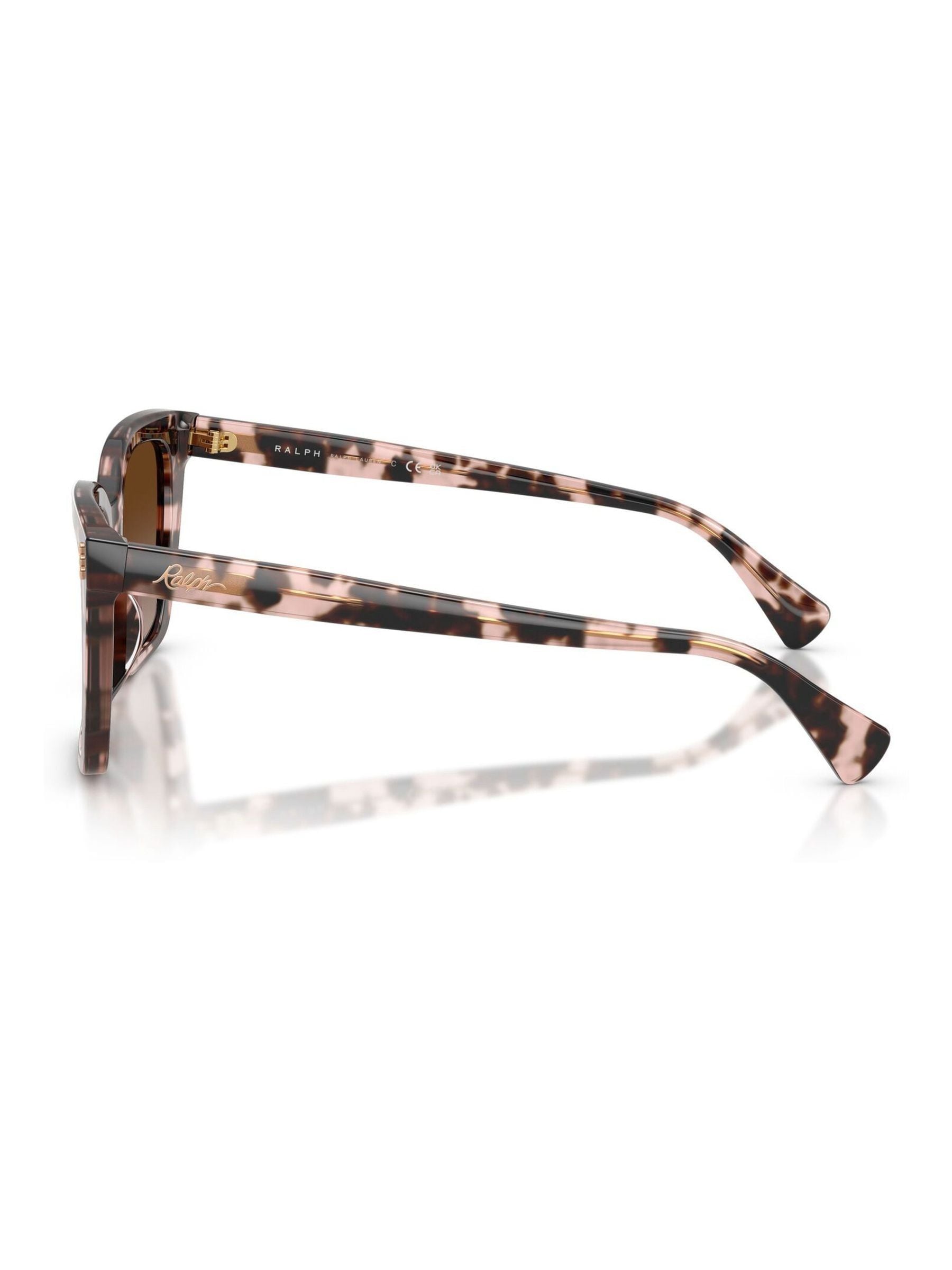 Ralph Lauren square sunglasses tortoise frame brown gradient lenses, UK version