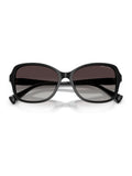 Ralph Lauren black butterfly sunglasses RA5351U with grey gradient lenses (British brand)
