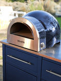 Delivita dual fuel pizza oven Jubilee Blue 37x35x65cm, imported from the UK