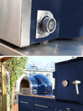 Delivita dual fuel pizza oven Jubilee Blue 37x35x65cm, imported from the UK