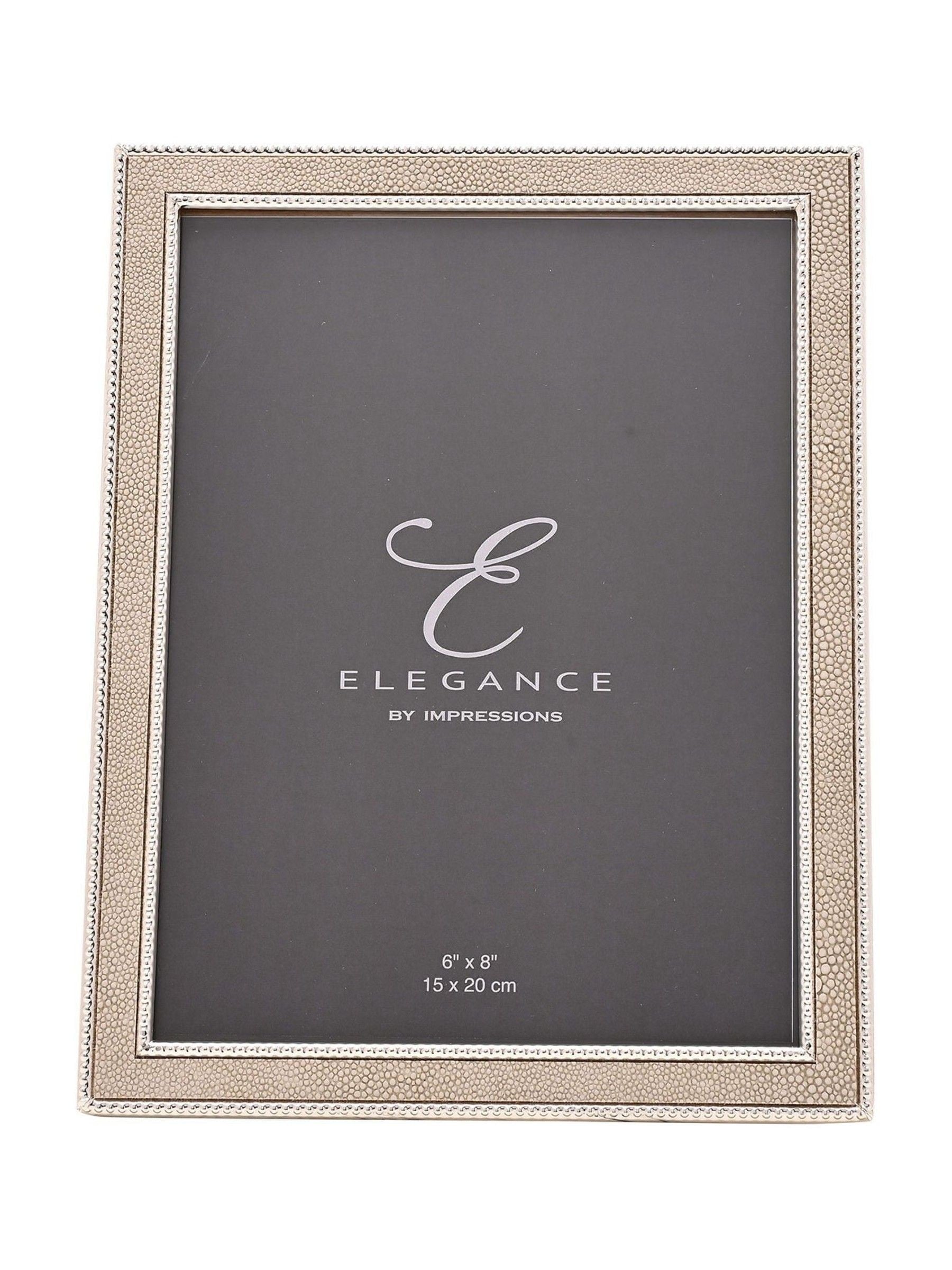 Widdop silver faux shagreen photo frame, imported from the UK