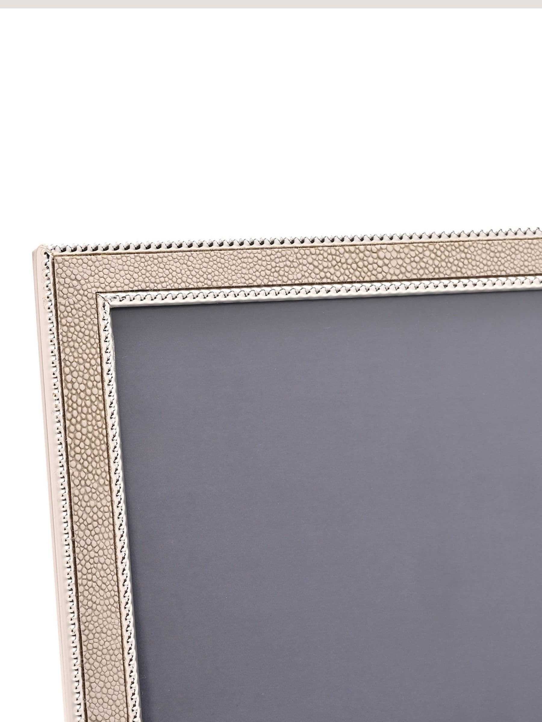 Widdop silver faux shagreen photo frame, imported from the UK