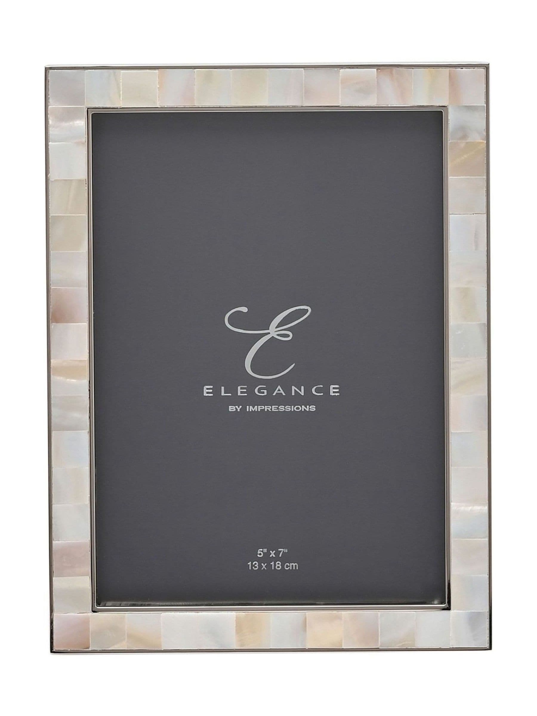 Widdop white metal 5x7 photo frame, imported from the UK