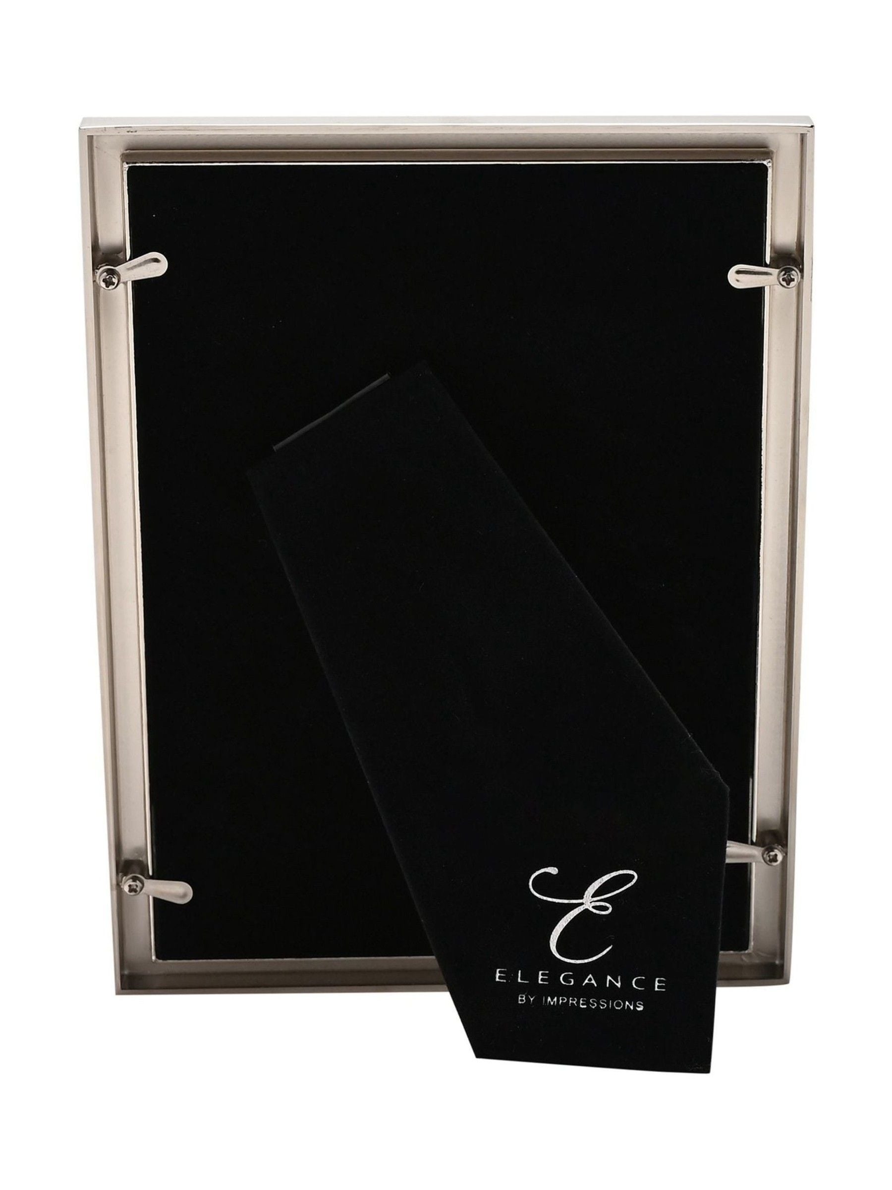 Widdop white metal 5x7 photo frame, imported from the UK