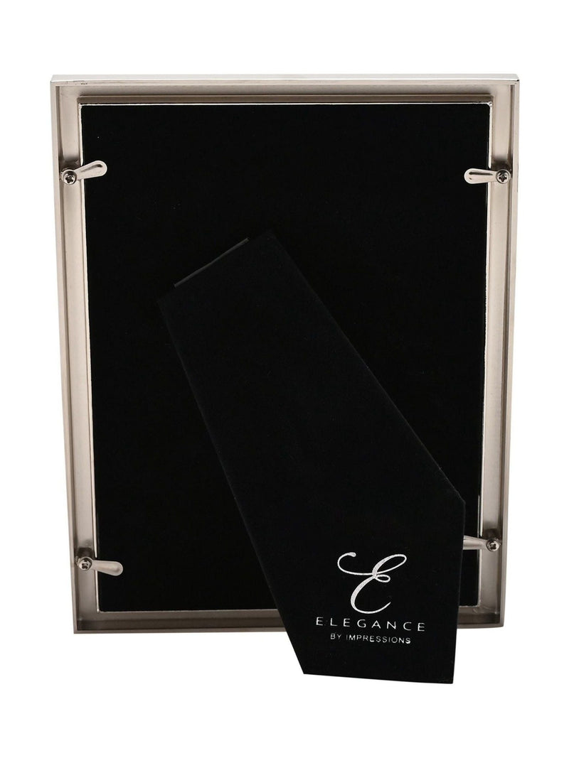 Widdop white metal 5x7 photo frame, imported from the UK