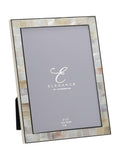 Widdop white metal 5x7 photo frame, imported from the UK