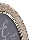 Widdop cream faux shagreen photo frame silver-plated (British brand)