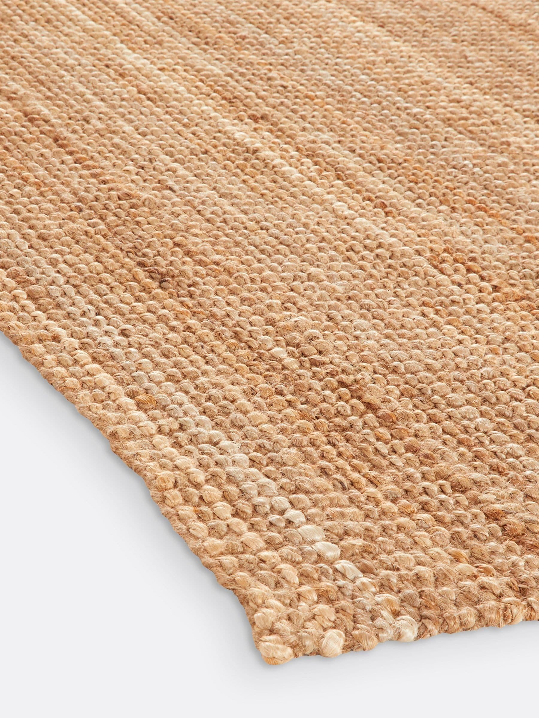 La Redoute Aftas square jute rug, imported from the UK