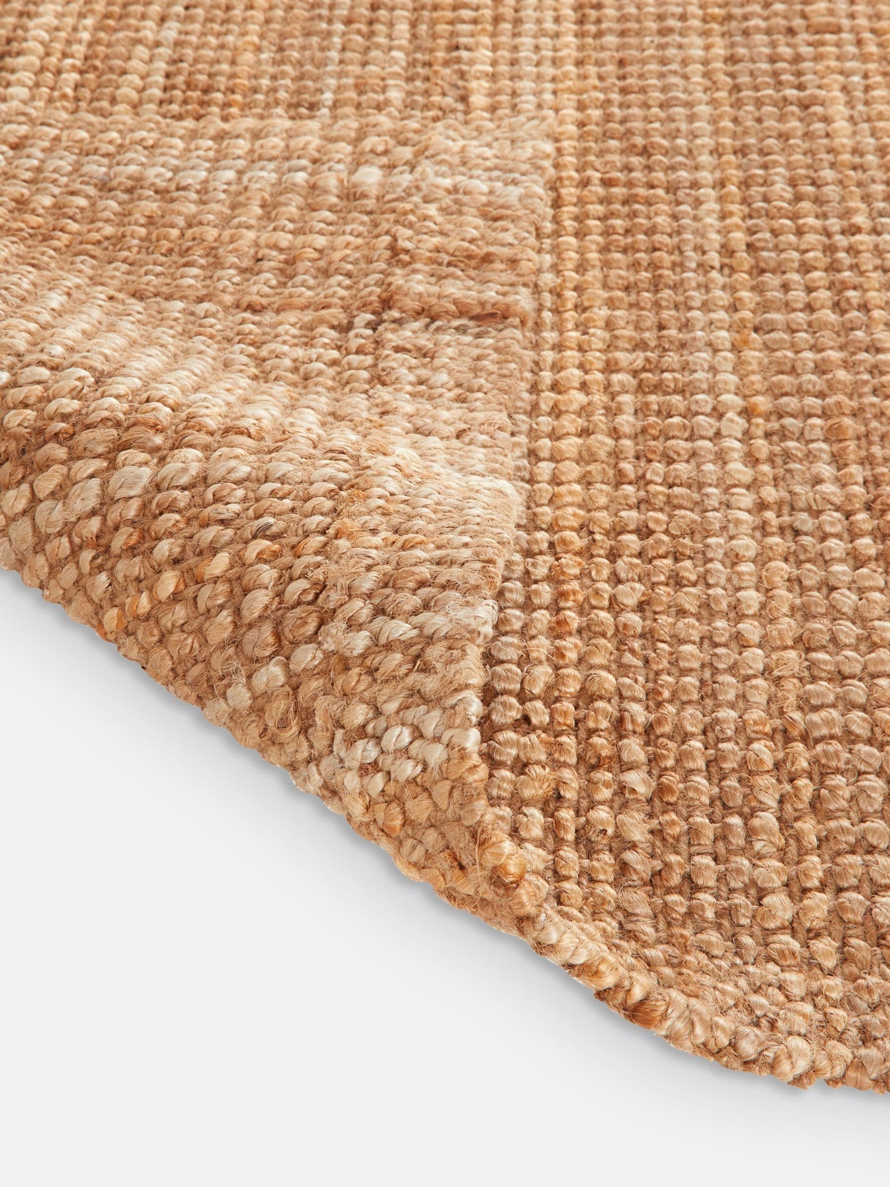 La Redoute Aftas square jute rug, imported from the UK