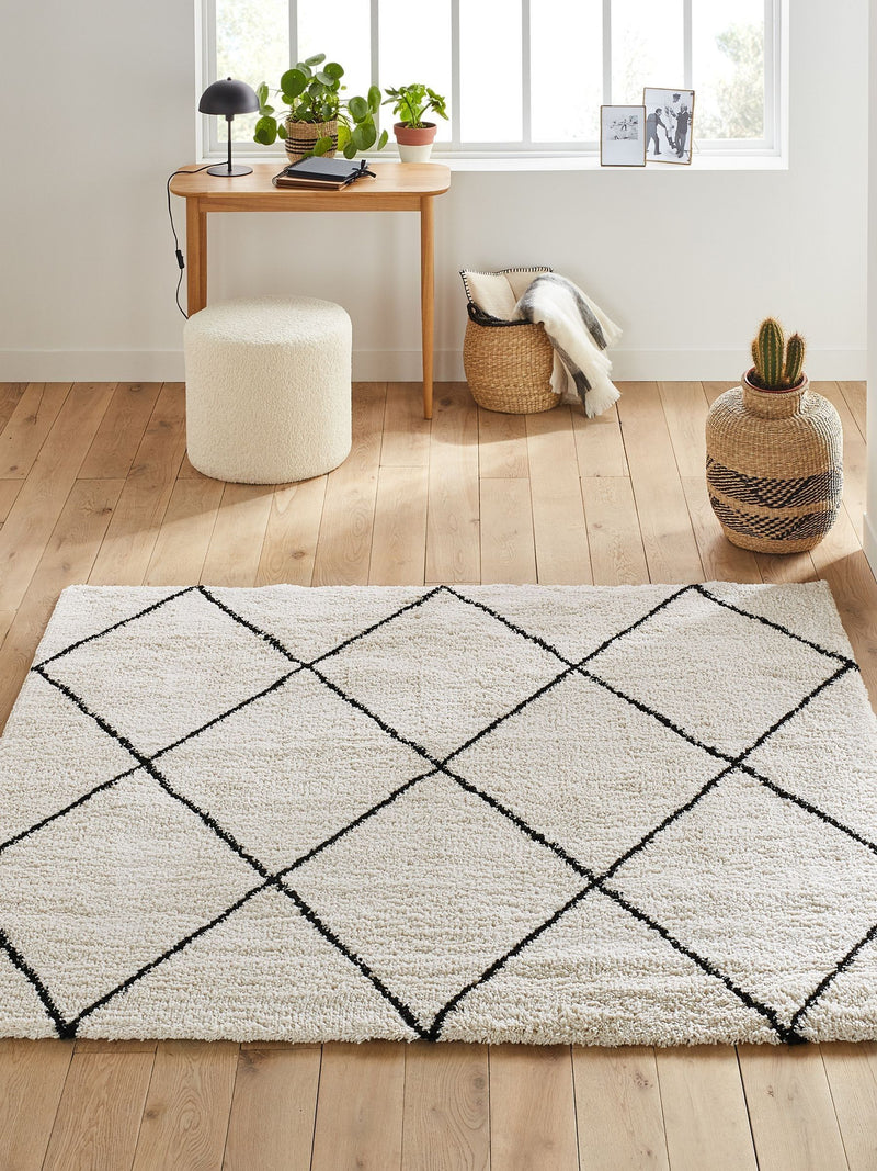 La Redoute Intérieurs Jiraya square Berber-style rug, imported from the UK