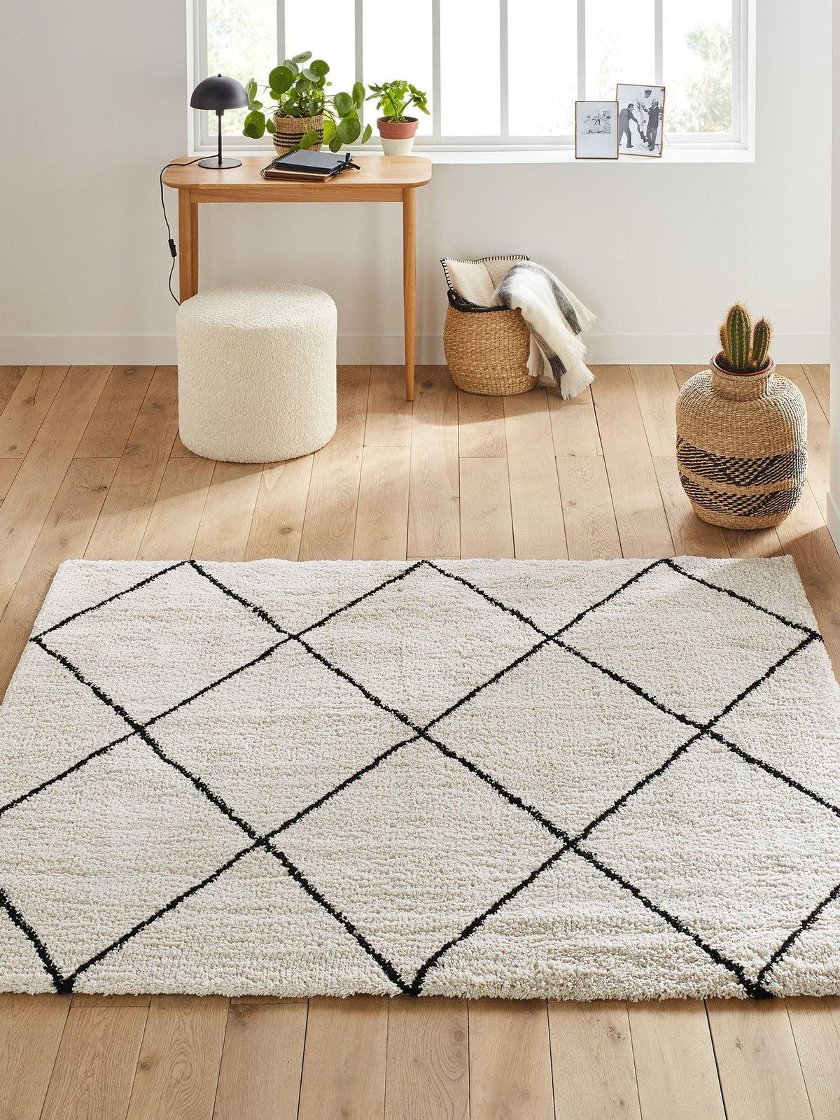 La Redoute Intérieurs Jiraya square Berber-style rug, imported from the UK