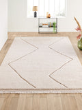 La Redoute Intérieurs Ecru Effie Berber fringed rug, imported from the UK
