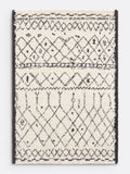 La Redoute Afaw Berber-style rug black white - British product