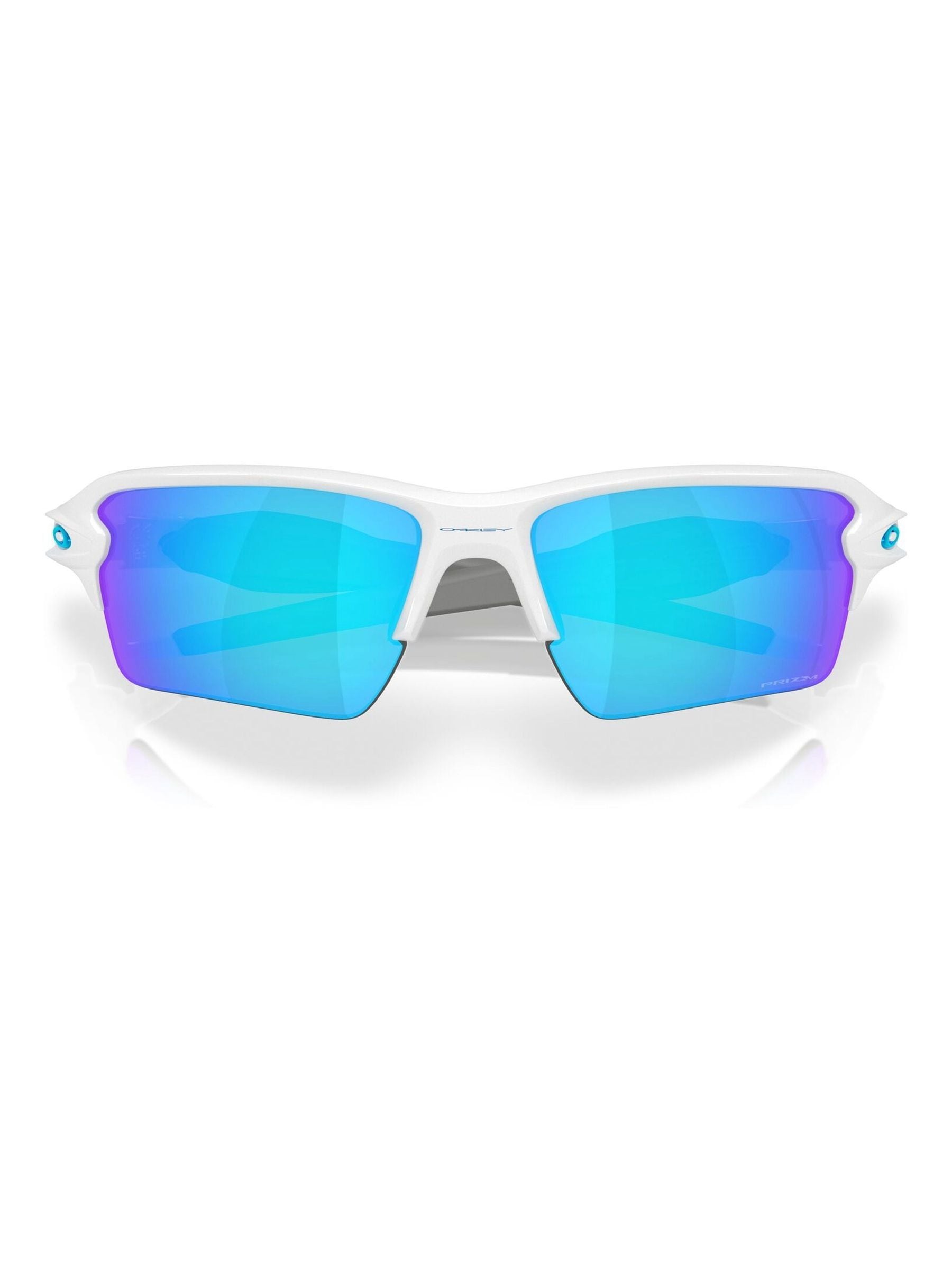 Oakley Flak 2.0 XXL rectangle sunglasses polished white (British brand)