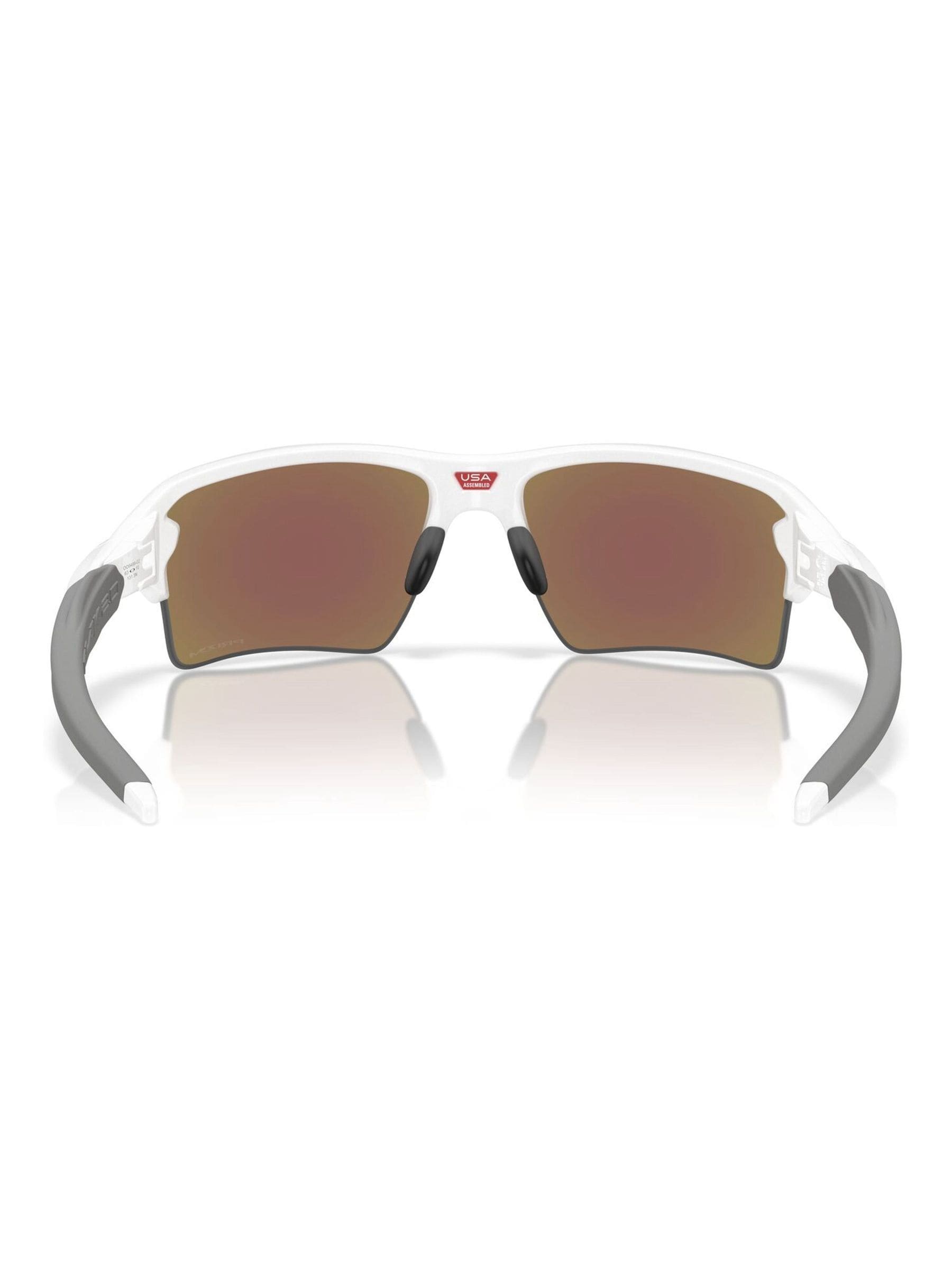 Oakley Flak 2.0 XXL rectangle sunglasses polished white (British brand)