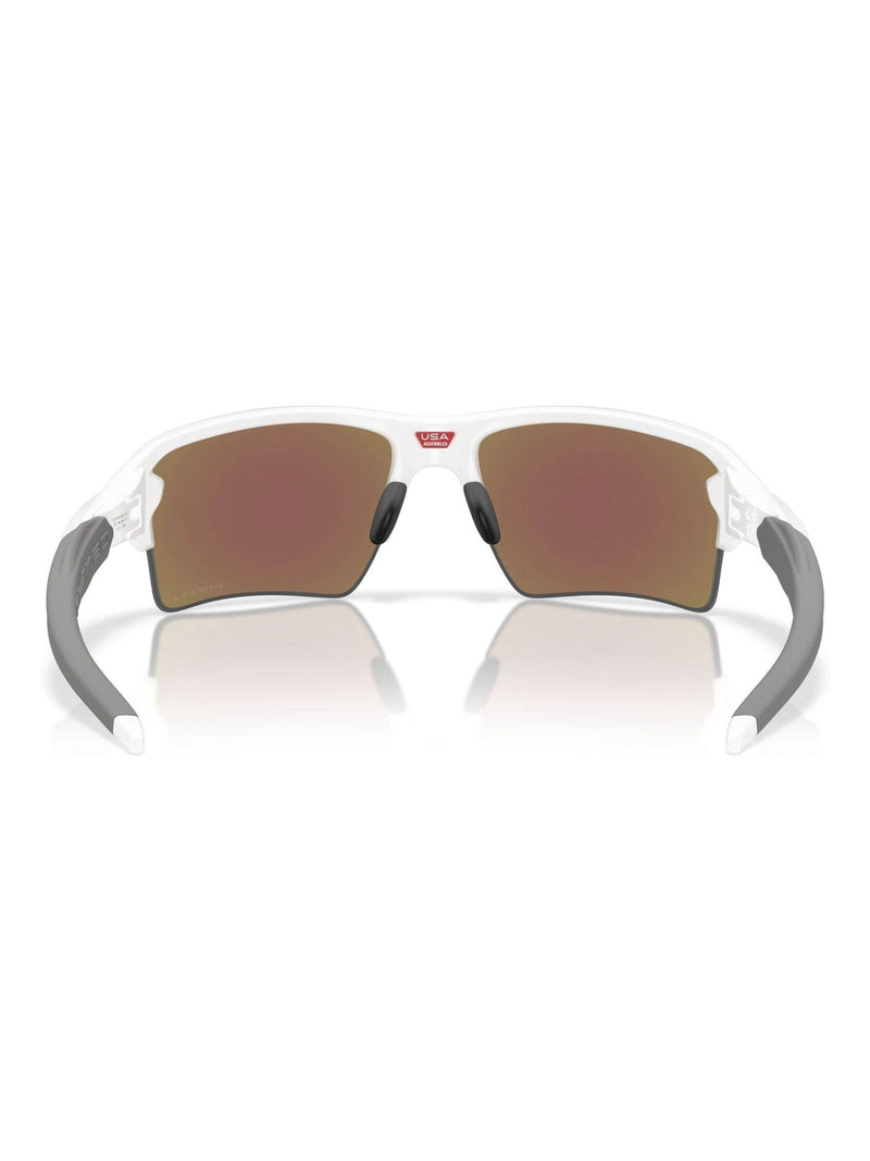 Oakley Flak 2.0 XXL rectangle sunglasses polished white (British brand)