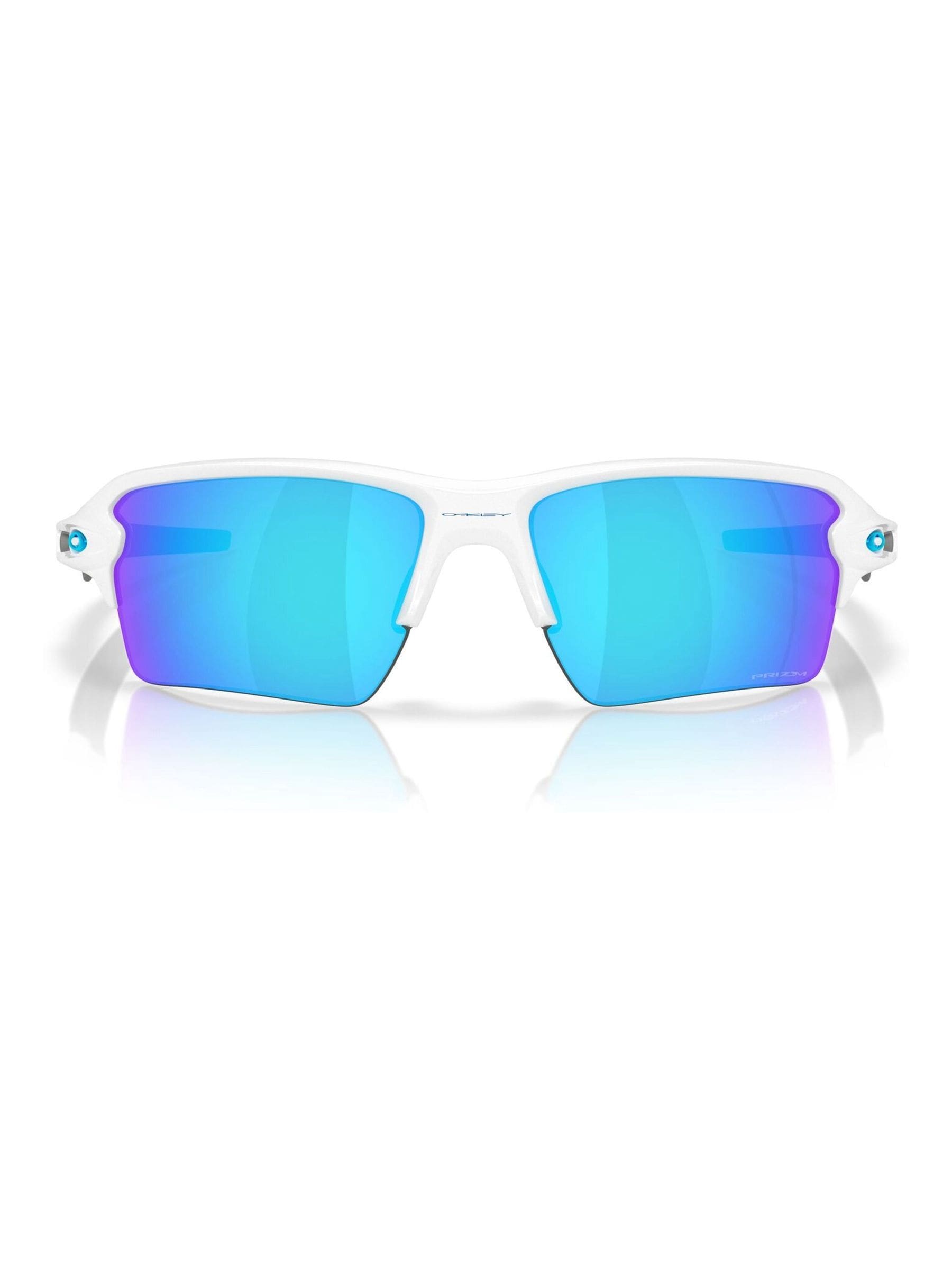 Oakley Flak 2.0 XXL rectangle sunglasses polished white (British brand)