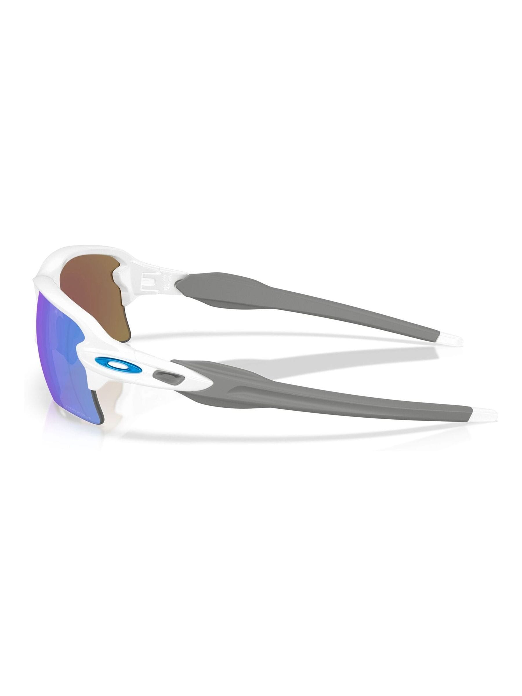 Oakley Flak 2.0 XXL rectangle sunglasses polished white (British brand)
