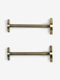 Set of 2 Antique Brass Next Stud Curtain Holdbacks