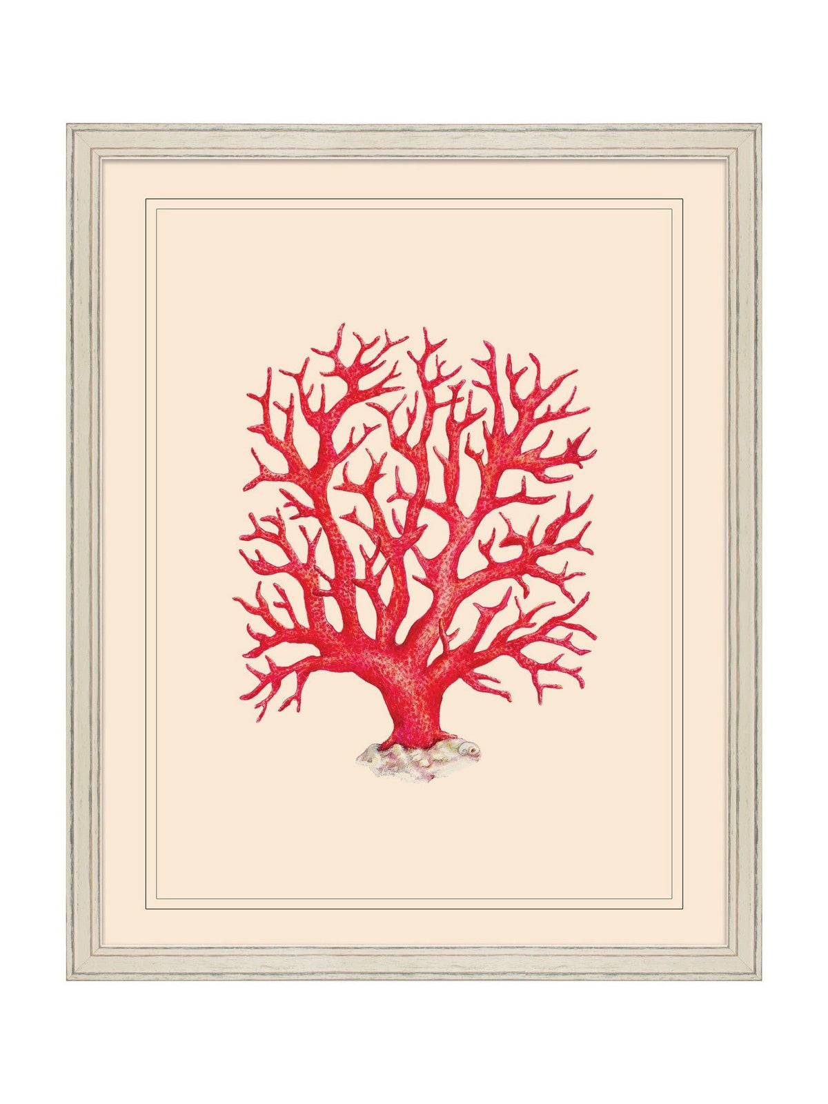 Brookpace Lascelles Coral wall art 55.5x45.5cm - British product