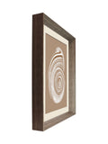 Brookpace Lascelles shell wall art cream brown 56x46cm - British product