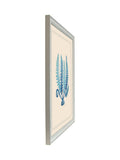 Brookpace Lascelles blue seaweed framed wall art - British product
