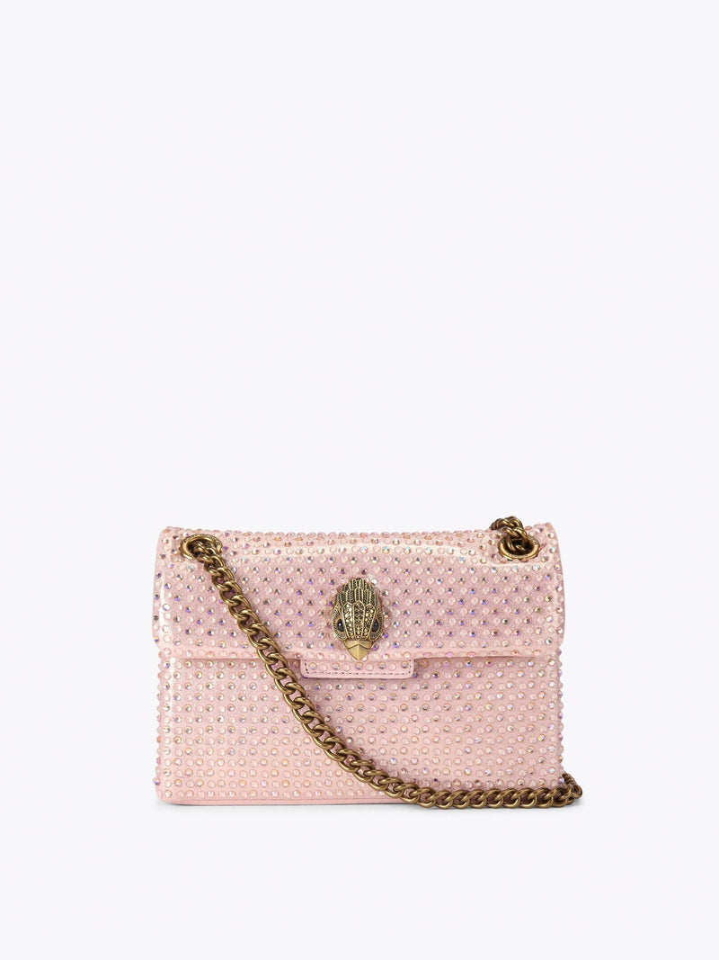 Kurt Geiger London Brown Fabric Mini Kensington Bag