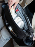 Storksak Stroller Organiser Luxe Bag black and silver - British product