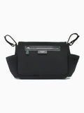 Storksak Stroller Organiser Luxe Bag black and silver - British product