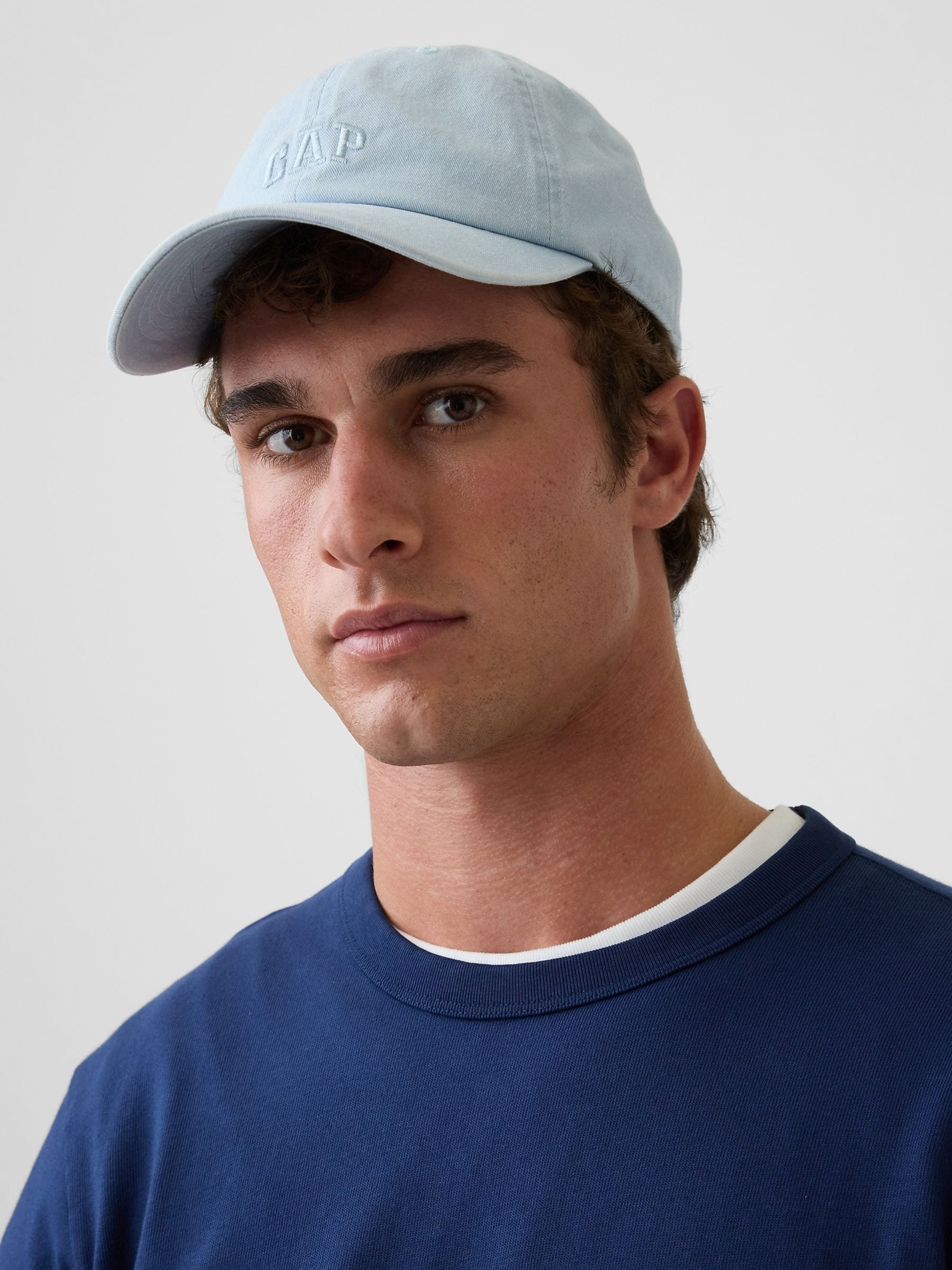 Gap blue washed logo baseball hat (British brand)