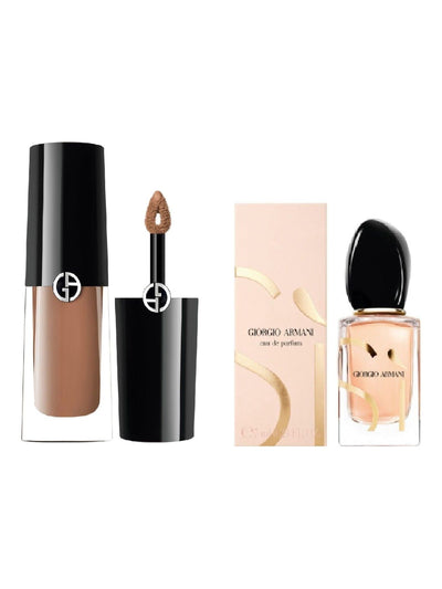 Next Armani Beauty Signature Duo Eye Tint Liquid Eyeshadow in Deep Nude and S Eau de Parfum- Buy online at McGrocer