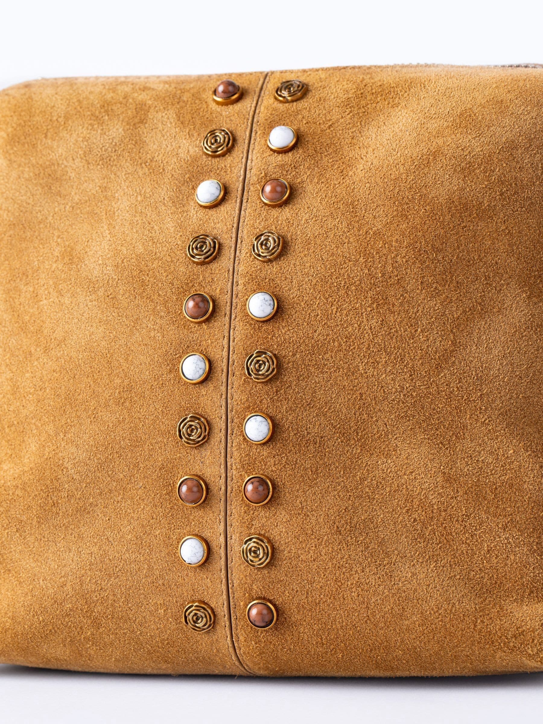 Lakeland Leather Buttermere cross-body bag light brown suede, UK version